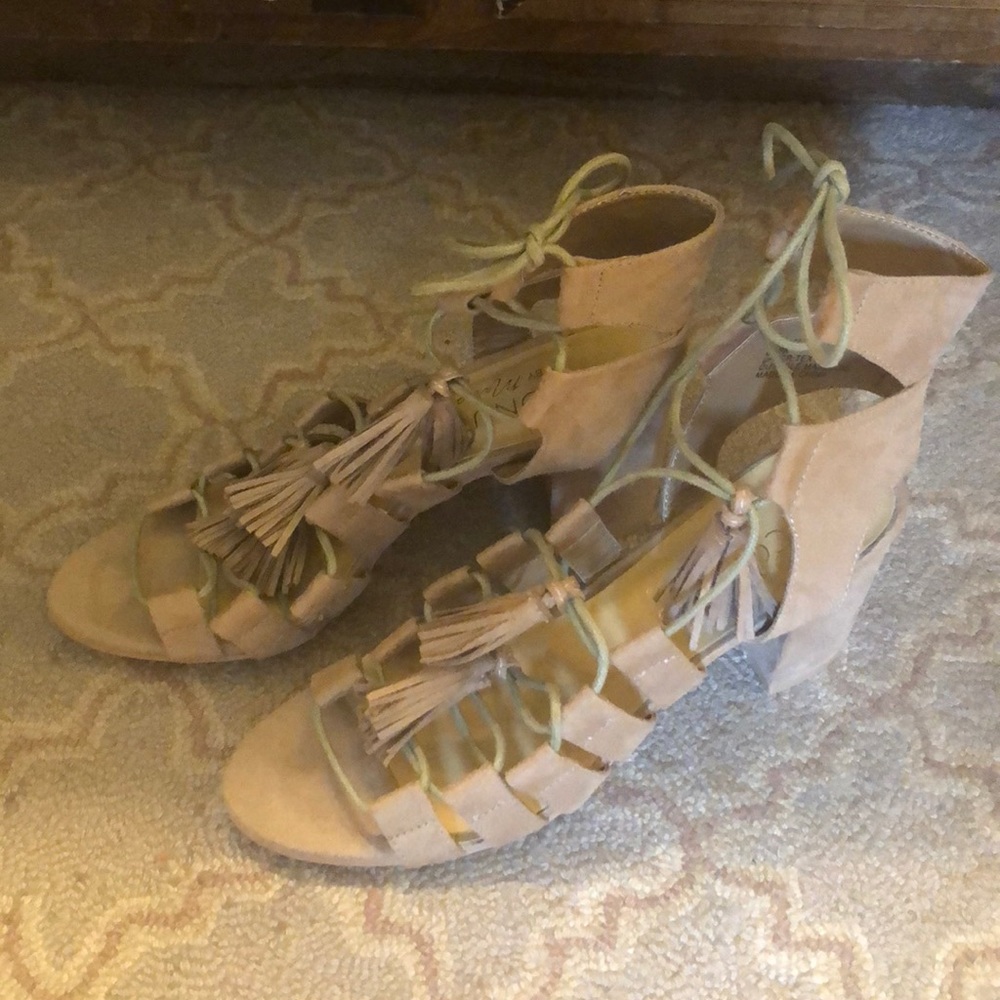 Gladiator heels/sandals, NEVER been worn!